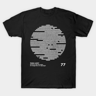 Thin Lizzy / Minimal Graphic Design Tribute T-Shirt